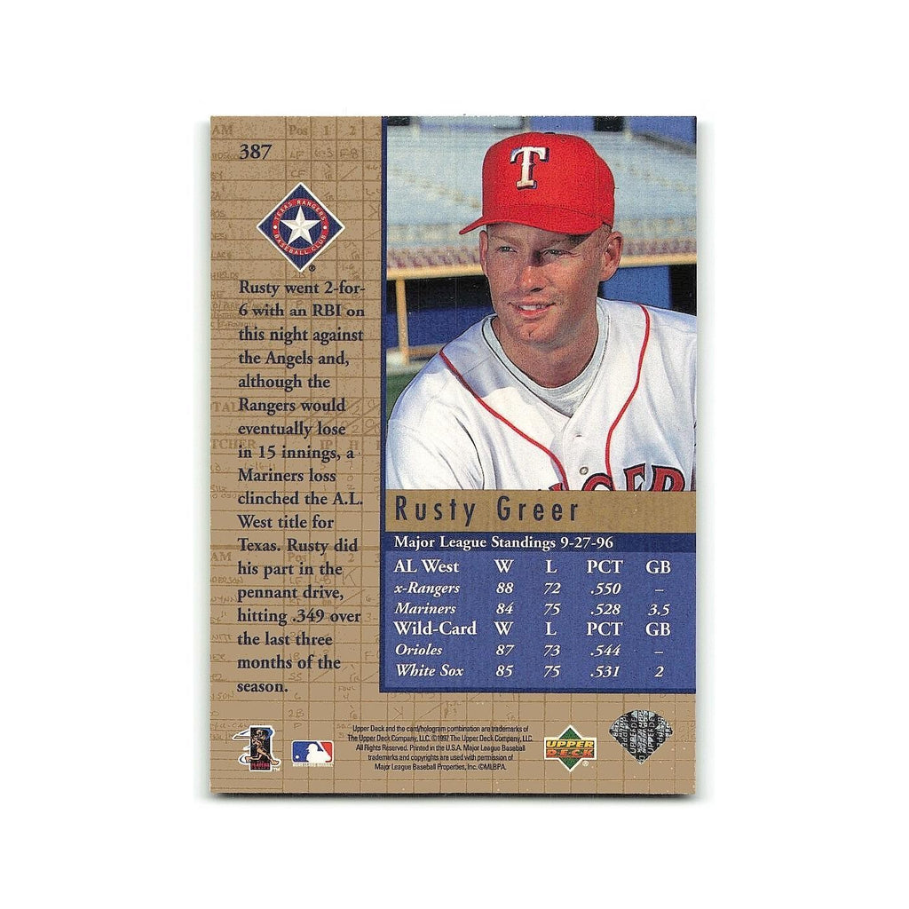Rusty Greer 1997 Upper Deck #387 Chicago Cubs Baseball Card NM