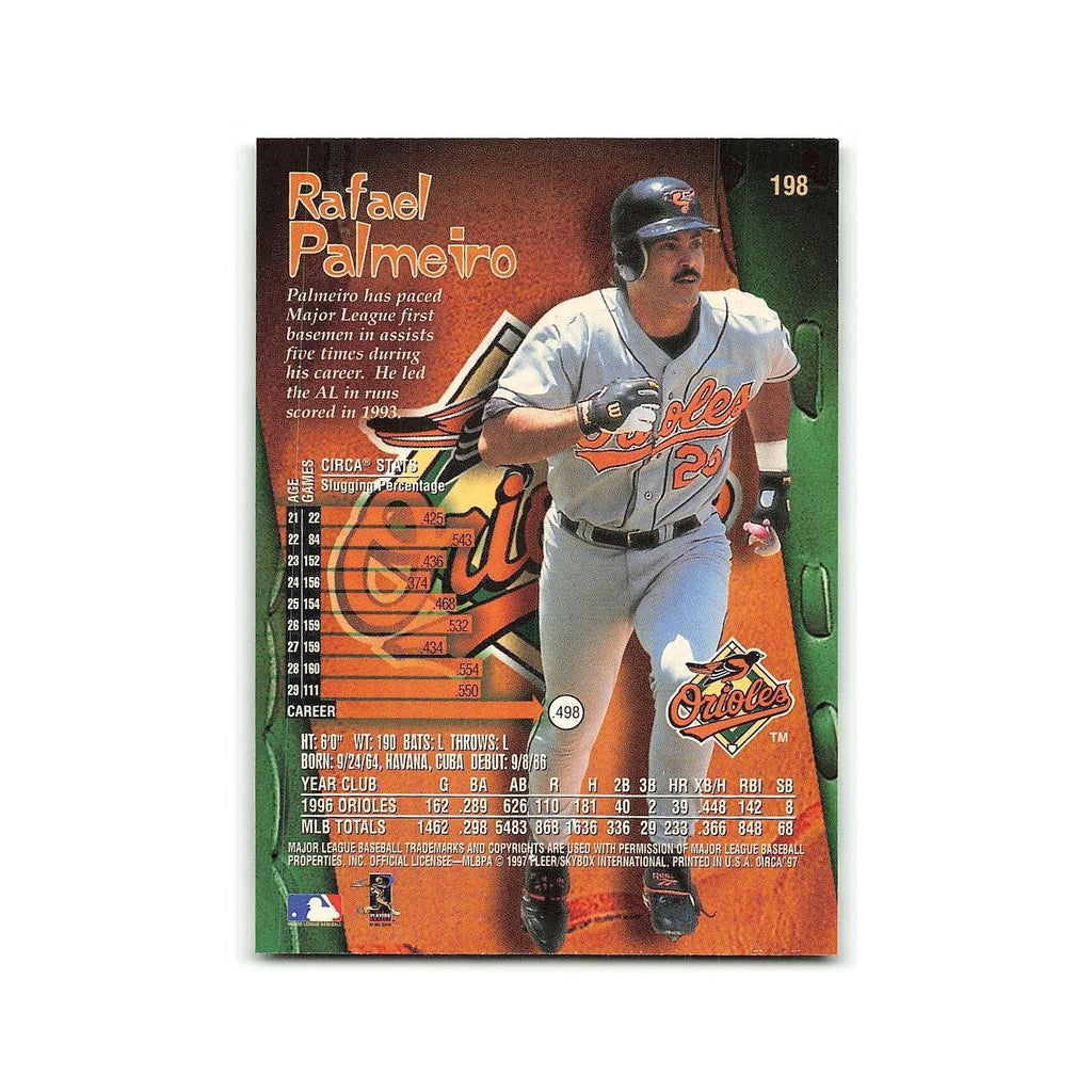 Rafael Palmeiro 1997 Circa #198 Baltimore Orioles Baseball Card NM