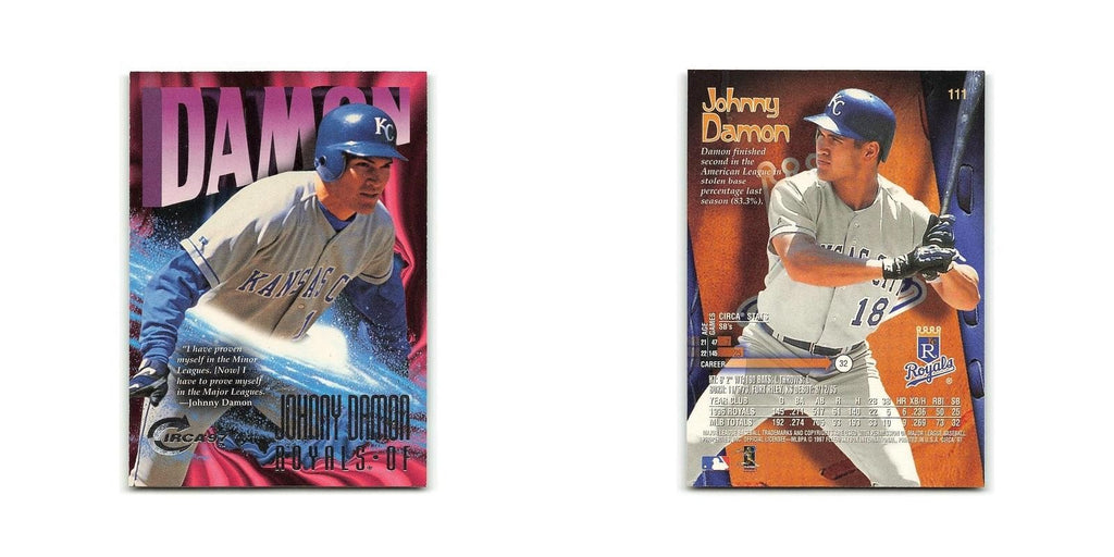 Johnny Damon 1997 Circa #111 Kansas City Royals Baseball Card NM