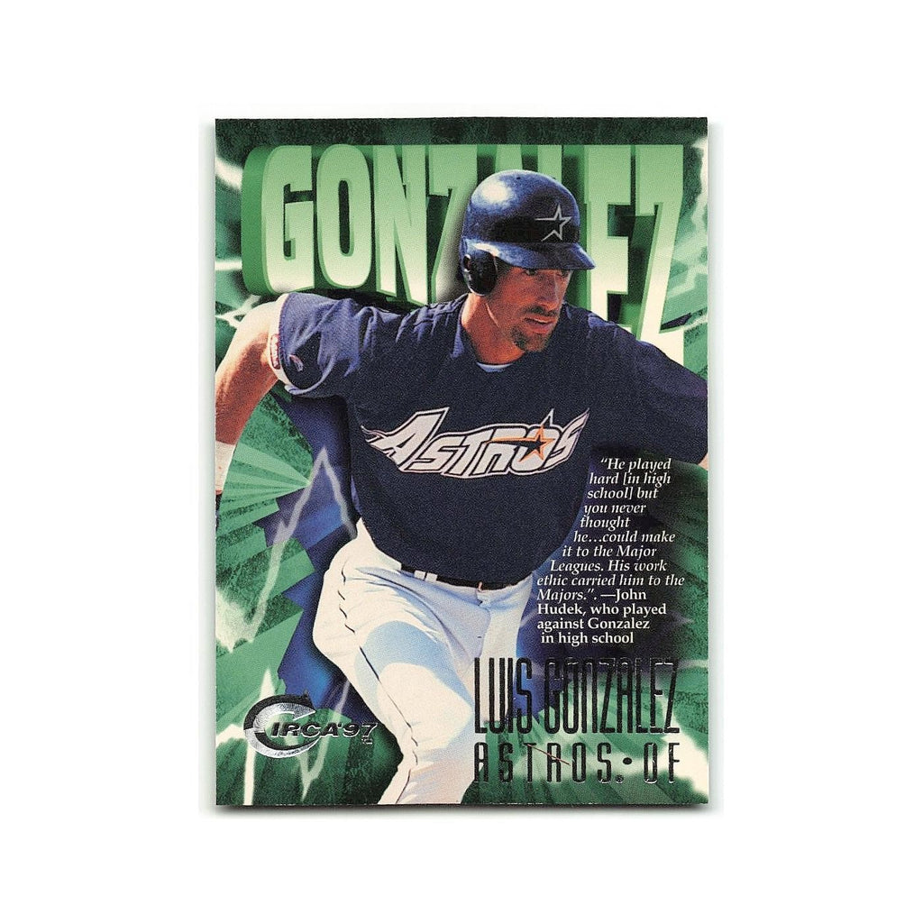 Luis Gonzalez 1997 Circa #68 Houston Astros Baseball Card NM