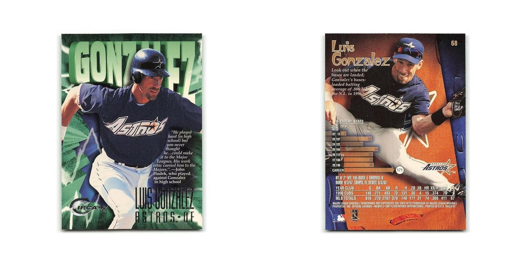 Luis Gonzalez 1997 Circa #68 Houston Astros Baseball Card NM