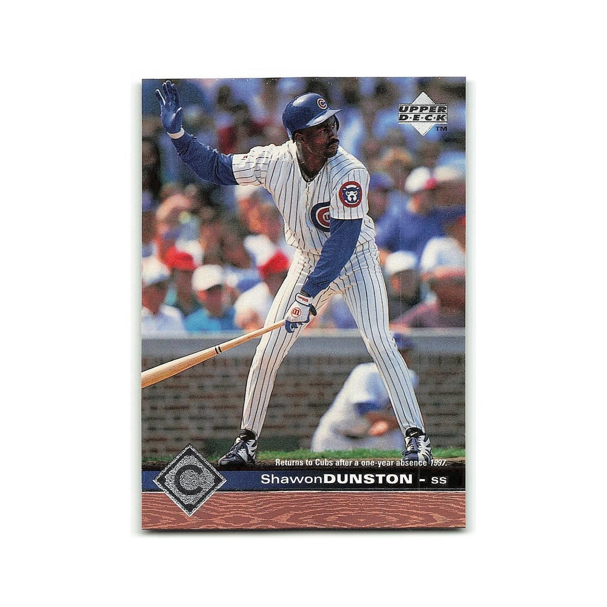 Shawon Dunston 1997 Upper Deck #328 Chicago Cubs Baseball Card NM