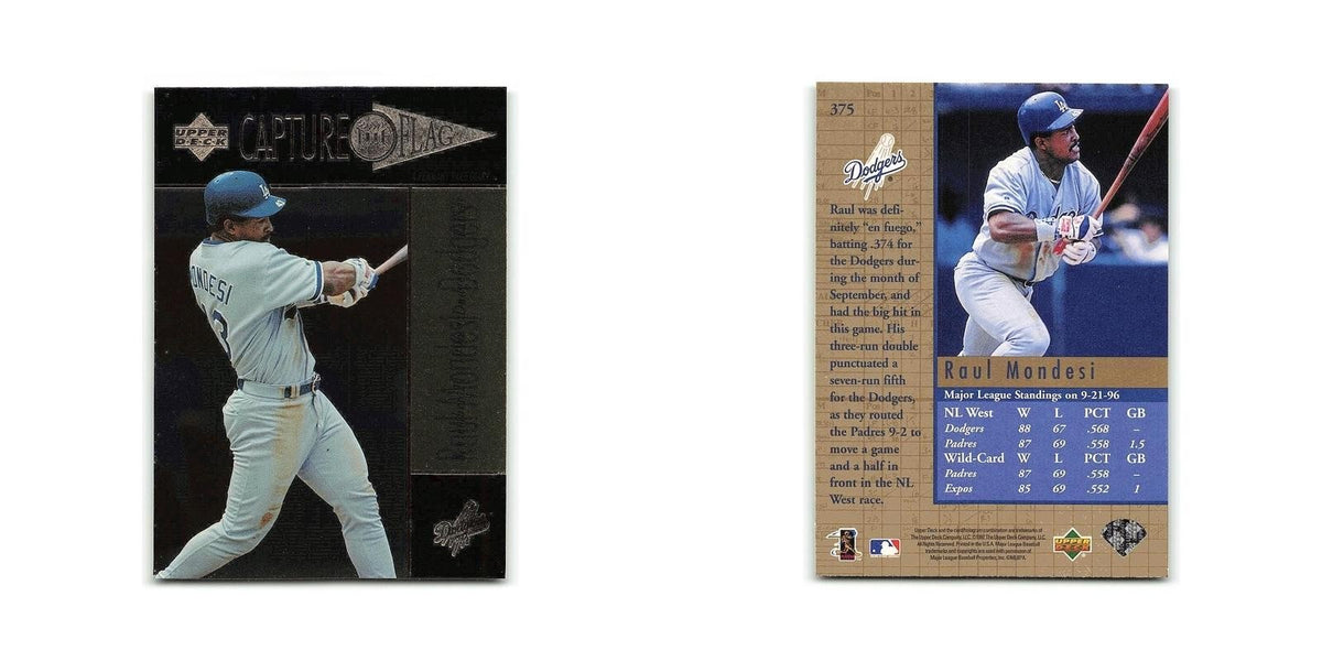 Raul Mondesi 1997 Upper Deck #375 Los Angeles Dodgers Baseball Card NM
