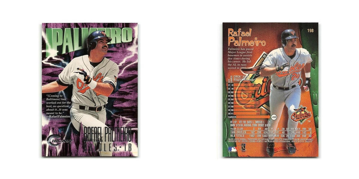 Rafael Palmeiro 1997 Circa #198 Baltimore Orioles Baseball Card NM
