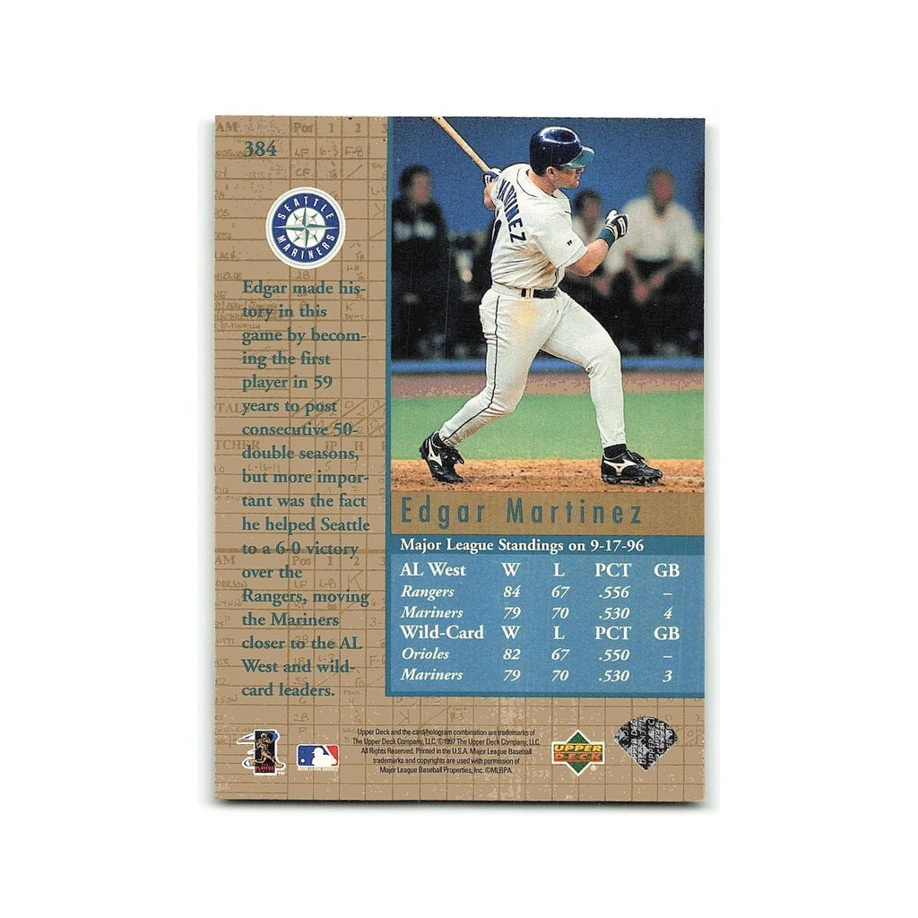Edgar Martinez 1997 Upper Deck #384 Seattle Mariners Baseball Card NM