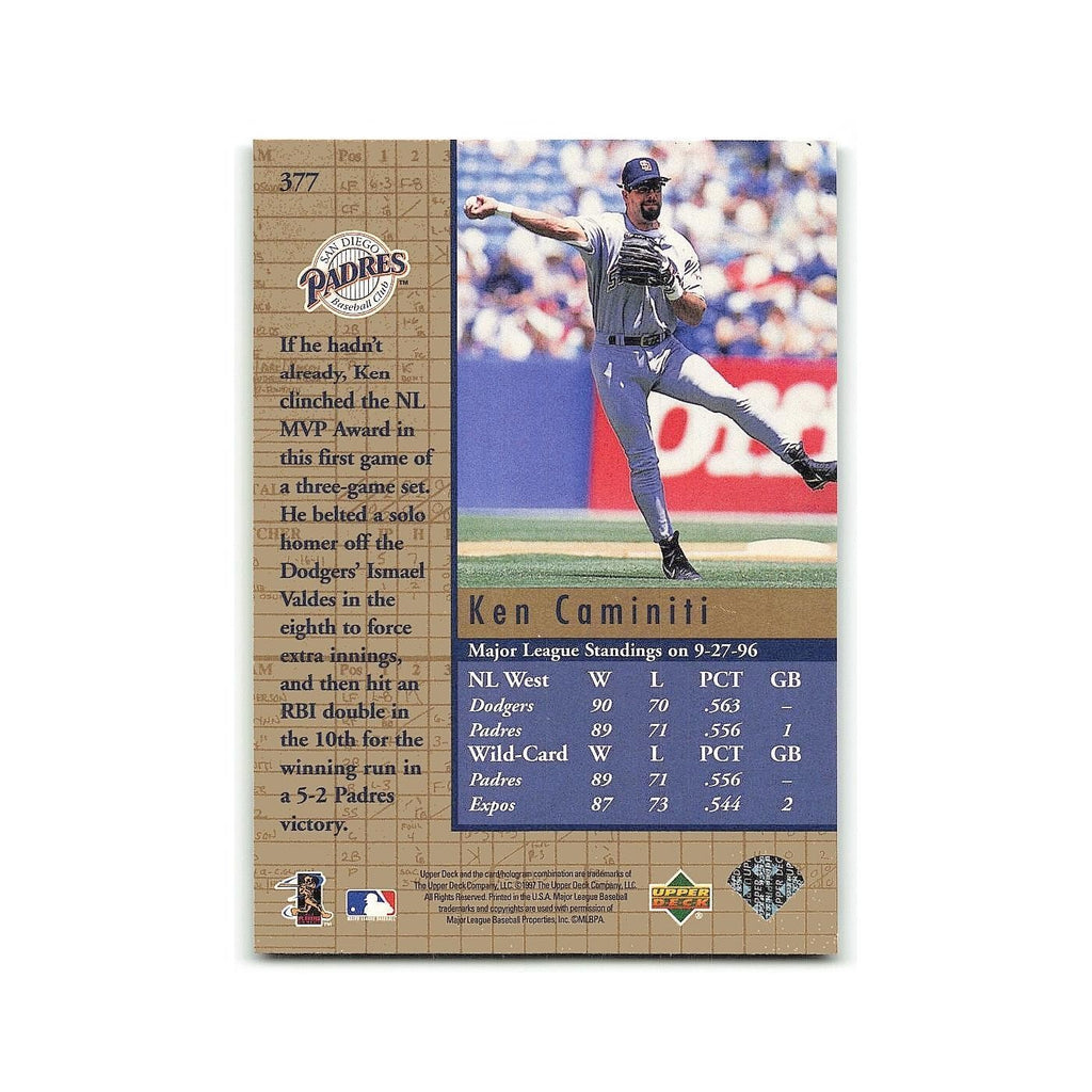 Ken Caminiti 1997 Upper Deck #377 San Diego Padres Baseball Card NM