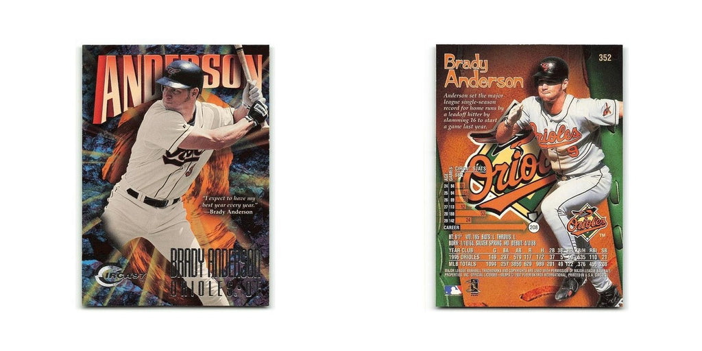 Brady Anderson 1997 Circa #352 Baltimore Orioles Baseball Card NM