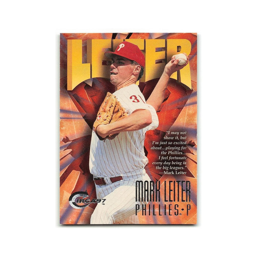 Mark Leiter 1997 Circa #170 Philadelphia Phillies Baseball Card NM