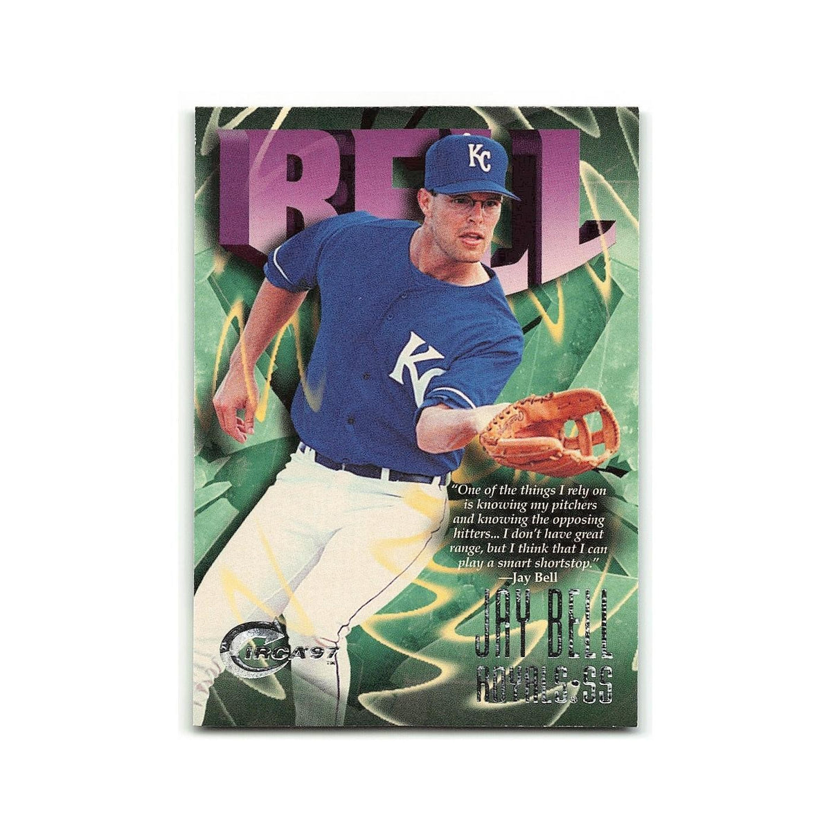 Jay Bell 1997 Circa #79 Kansas City Royals Baseball Card NM