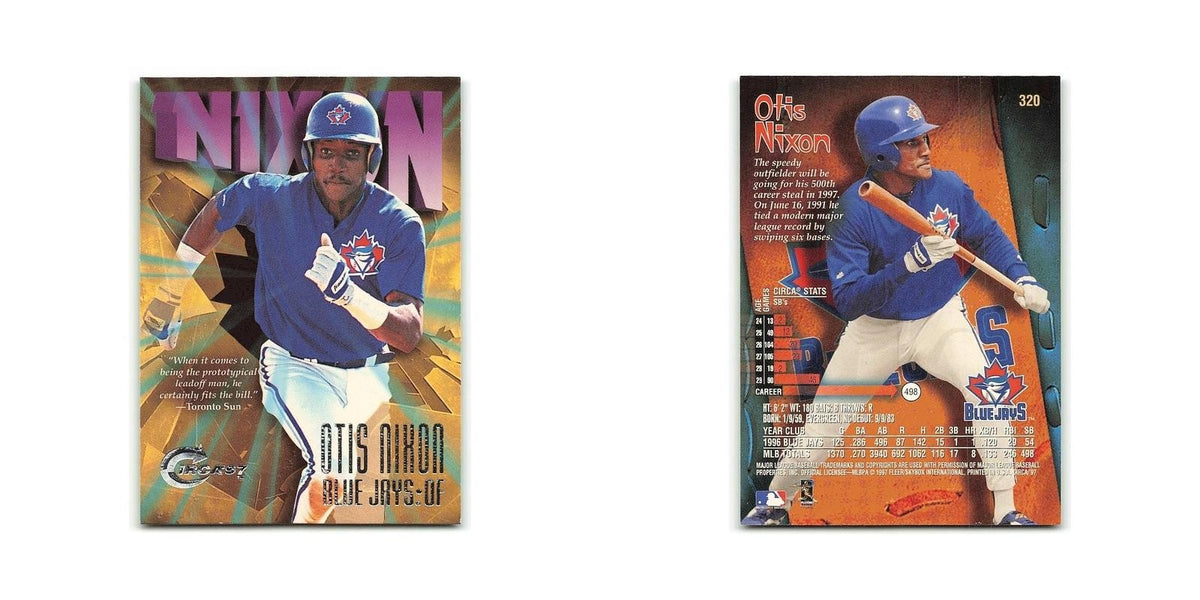 Otis Nixon 1997 Circa #320 Toronto Blue Jays Baseball Card NM
