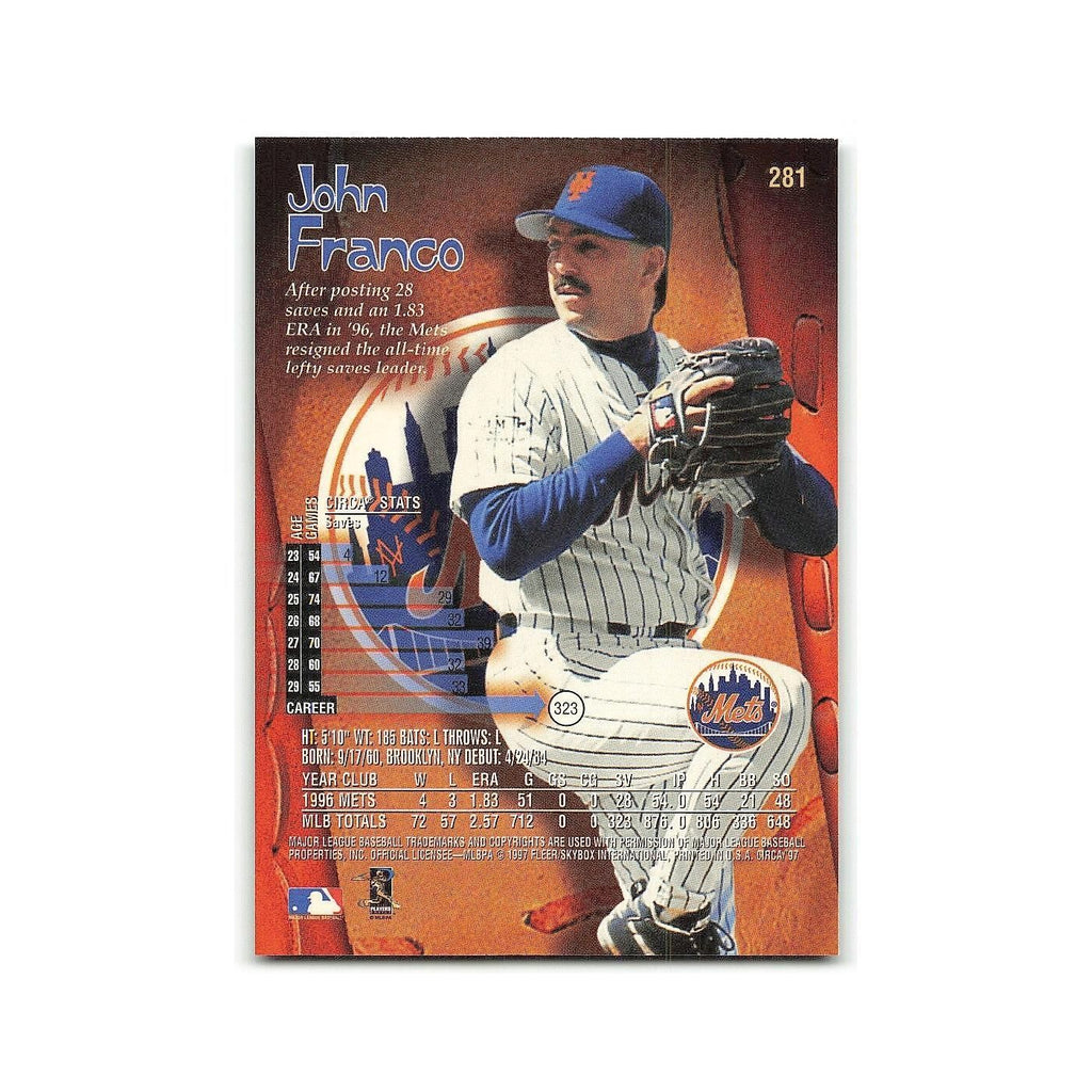 John Franco 1997 Circa #281 New York Mets Baseball Card NM