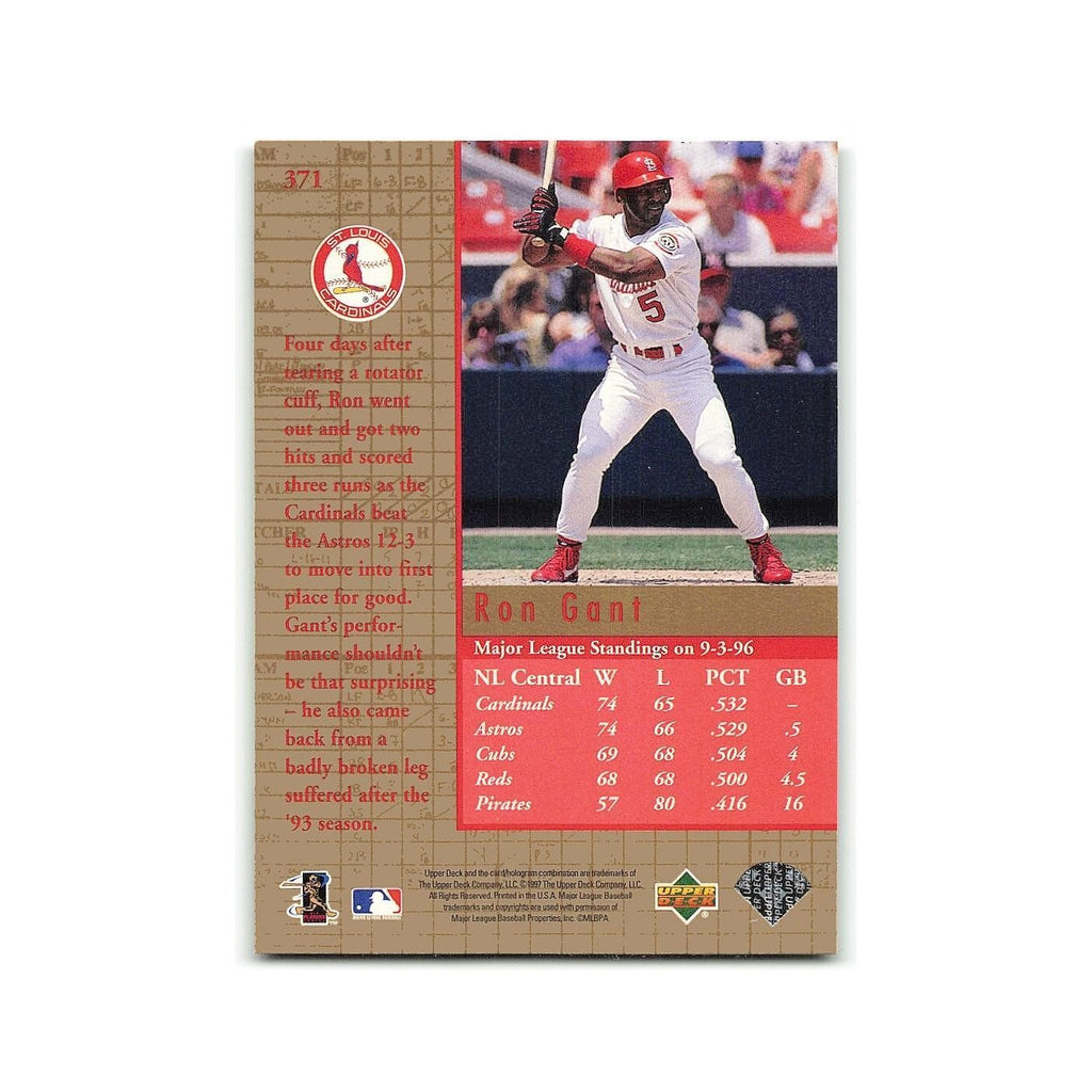 Ron Gant 1997 Upper Deck #371 St. Louis Cardinals Baseball Card NM