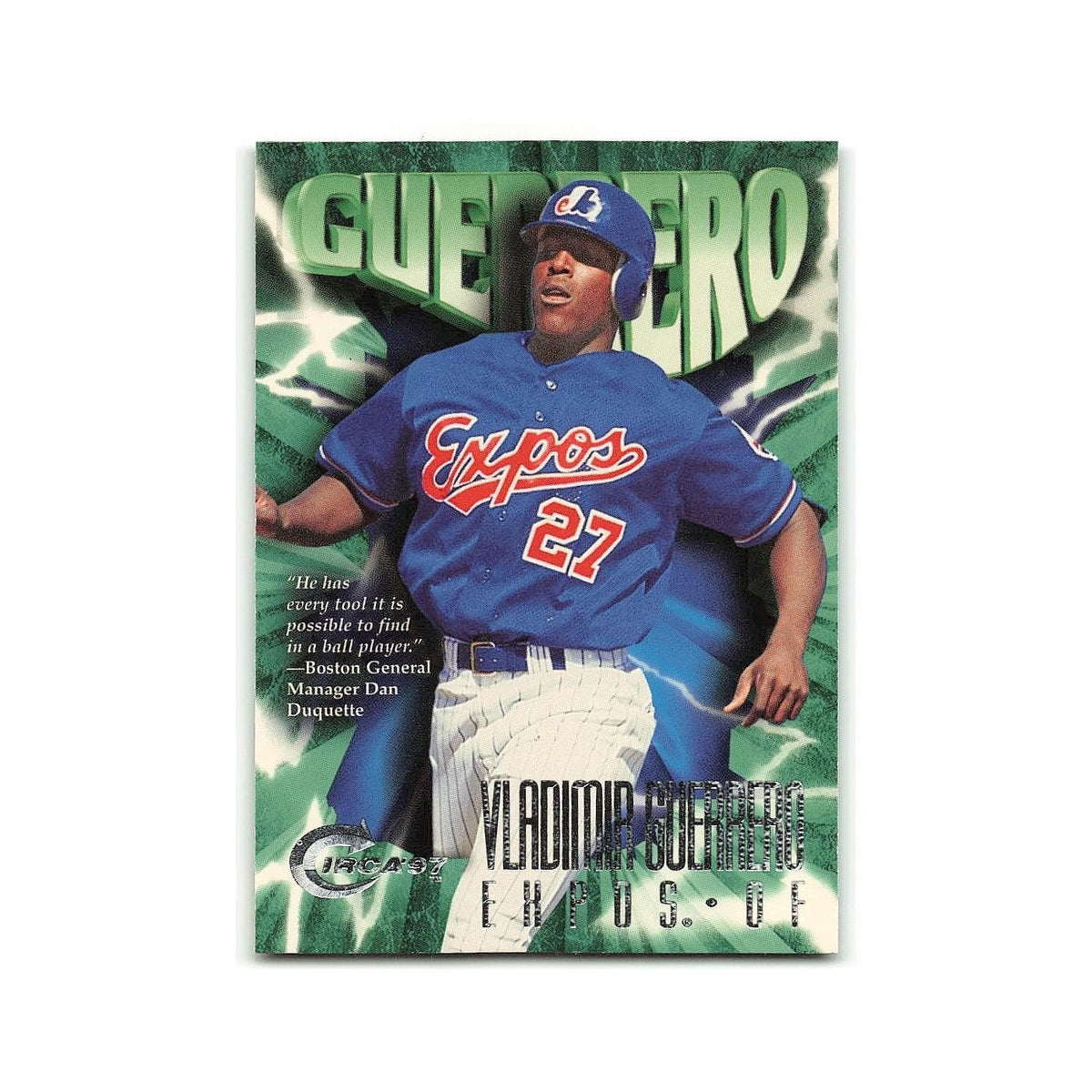 Vladimir Guerrero 1997 Circa #313 Montreal Expos Baseball Card NM