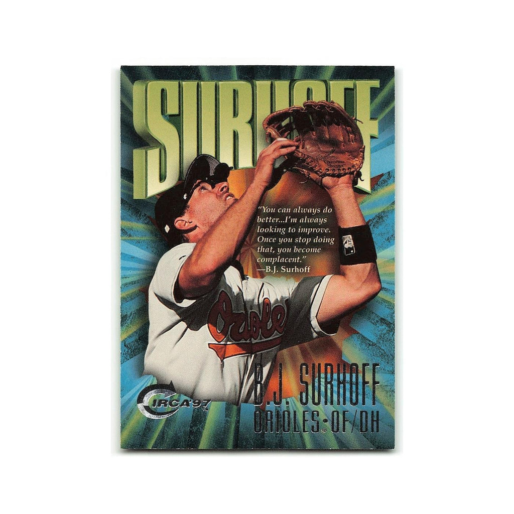 B.J. Surhoff 1997 Circa #277 Baltimore Orioles Baseball Card NM