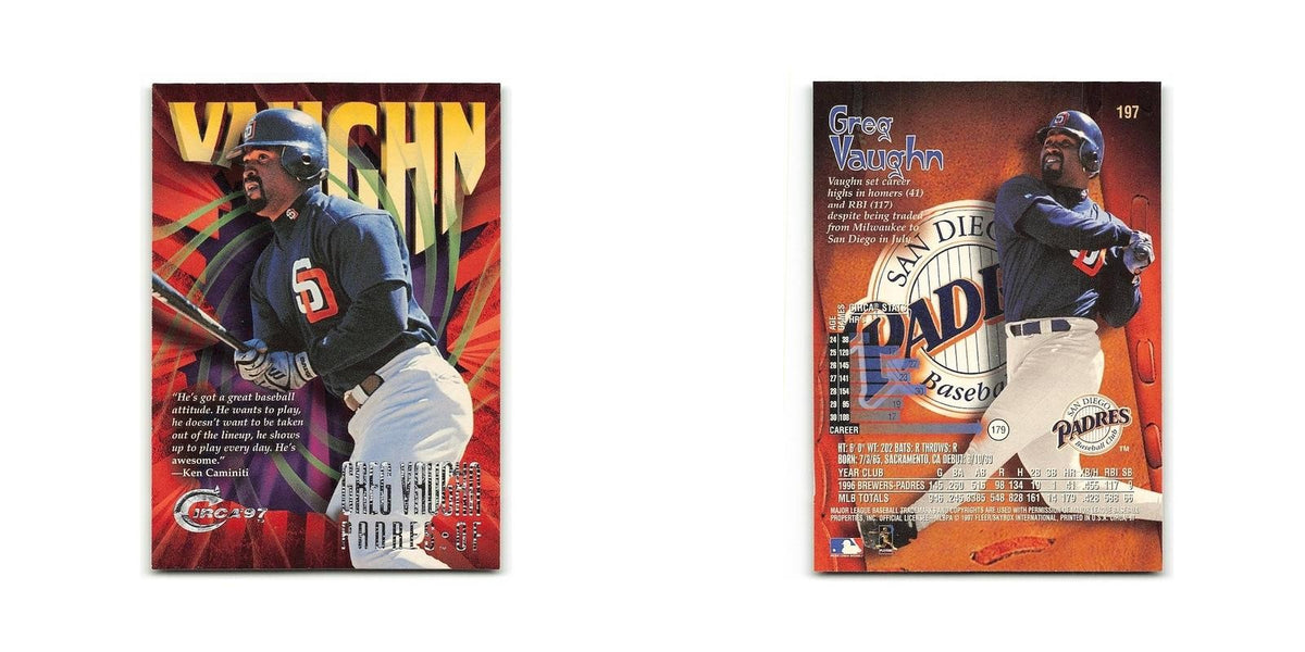 Greg Vaughn 1997 Circa #197 San Diego Padres Baseball Card NM