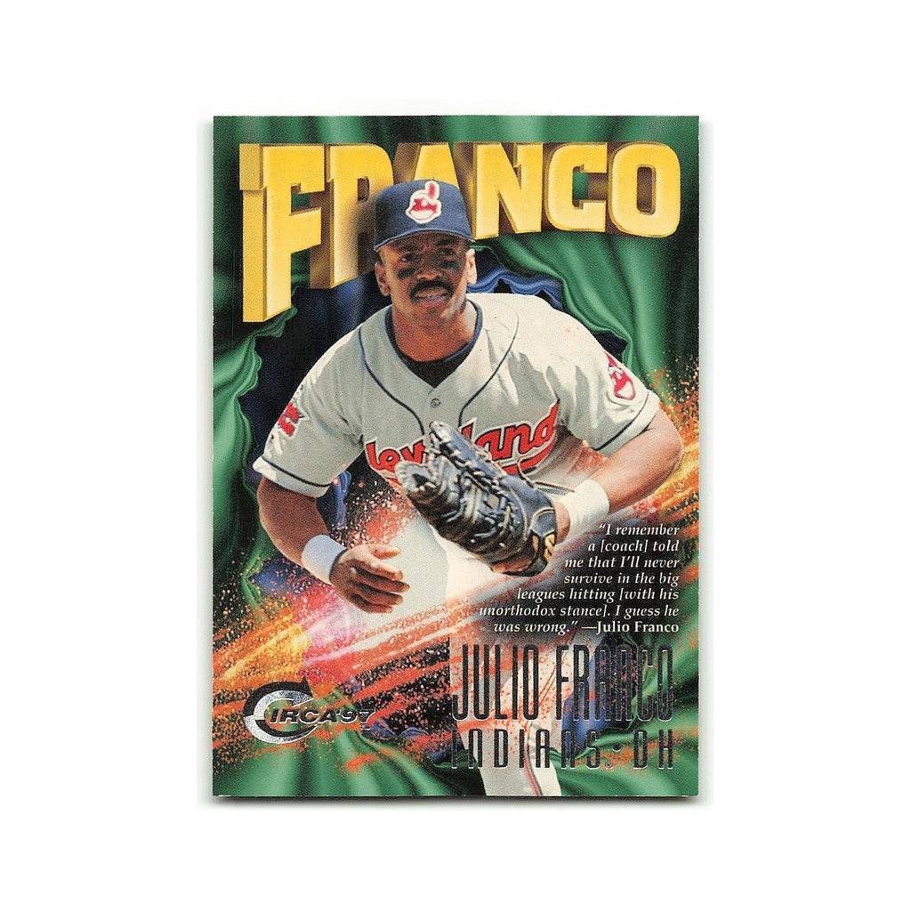 Julio Franco 1997 Circa #101 Cleveland Indians Baseball Card NM