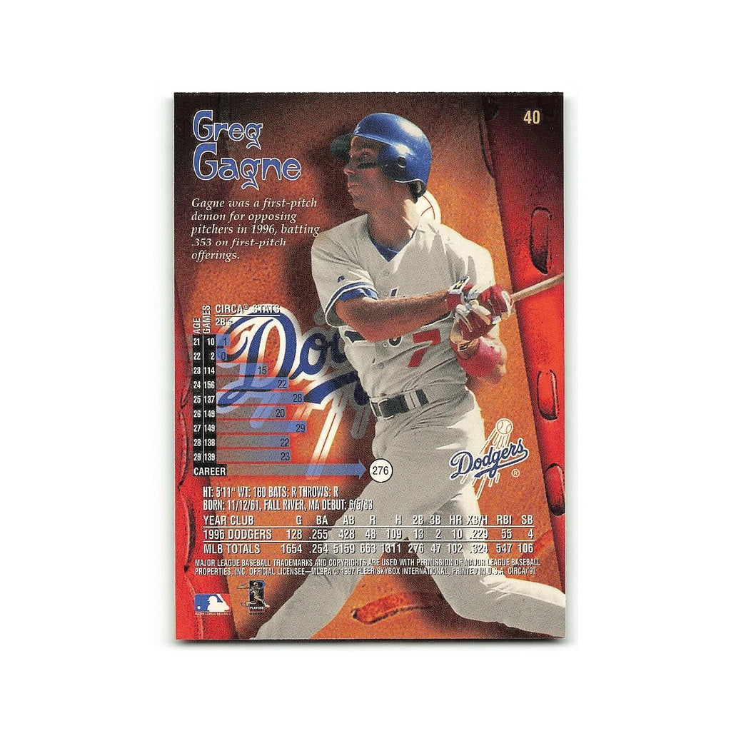 Greg Gagne 1997 Circa #40 Los Angeles Dodgers Baseball Card NM