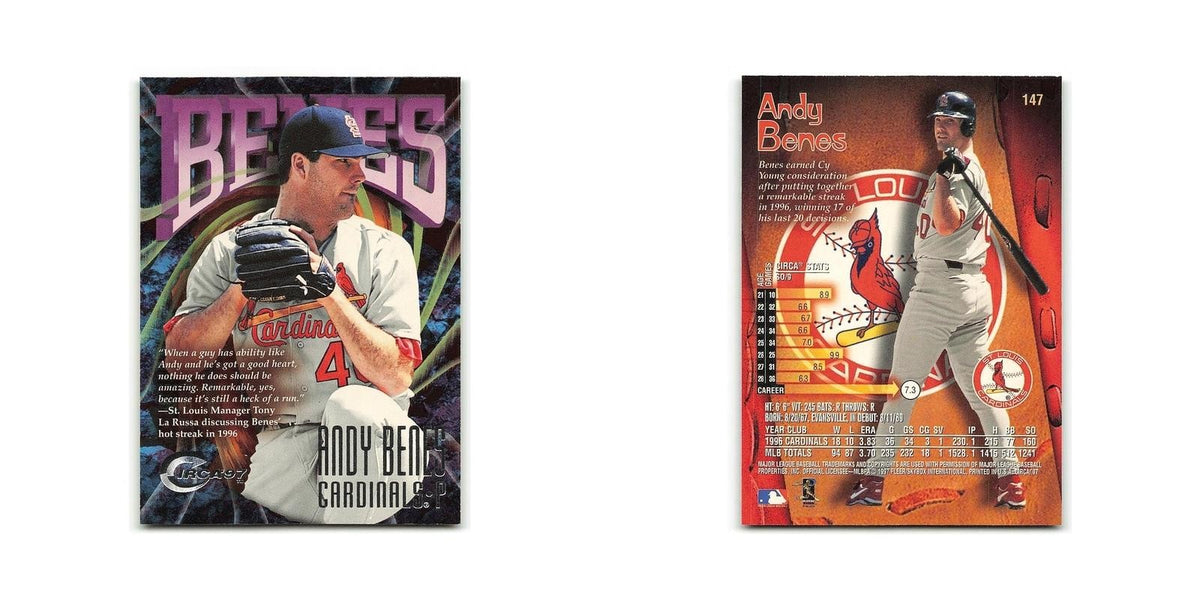 Andy Benes 1997 Circa #147 St. Louis Cardinals Baseball Card NM