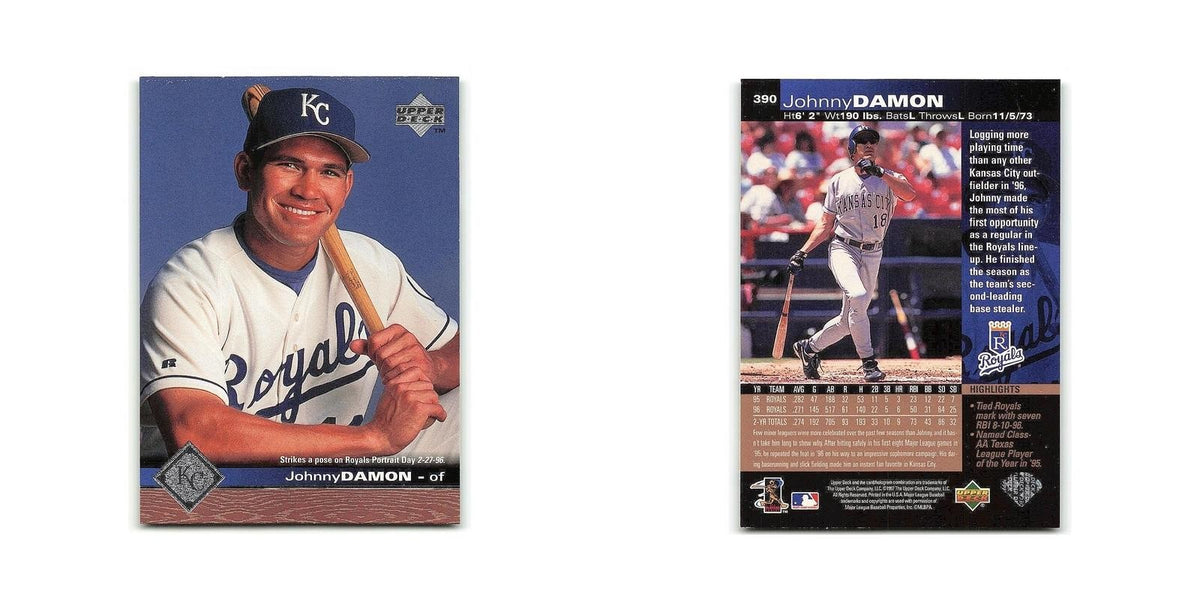 Johnny Damon 1997 Upper Deck #390 Kansas City Royals Baseball Card NM
