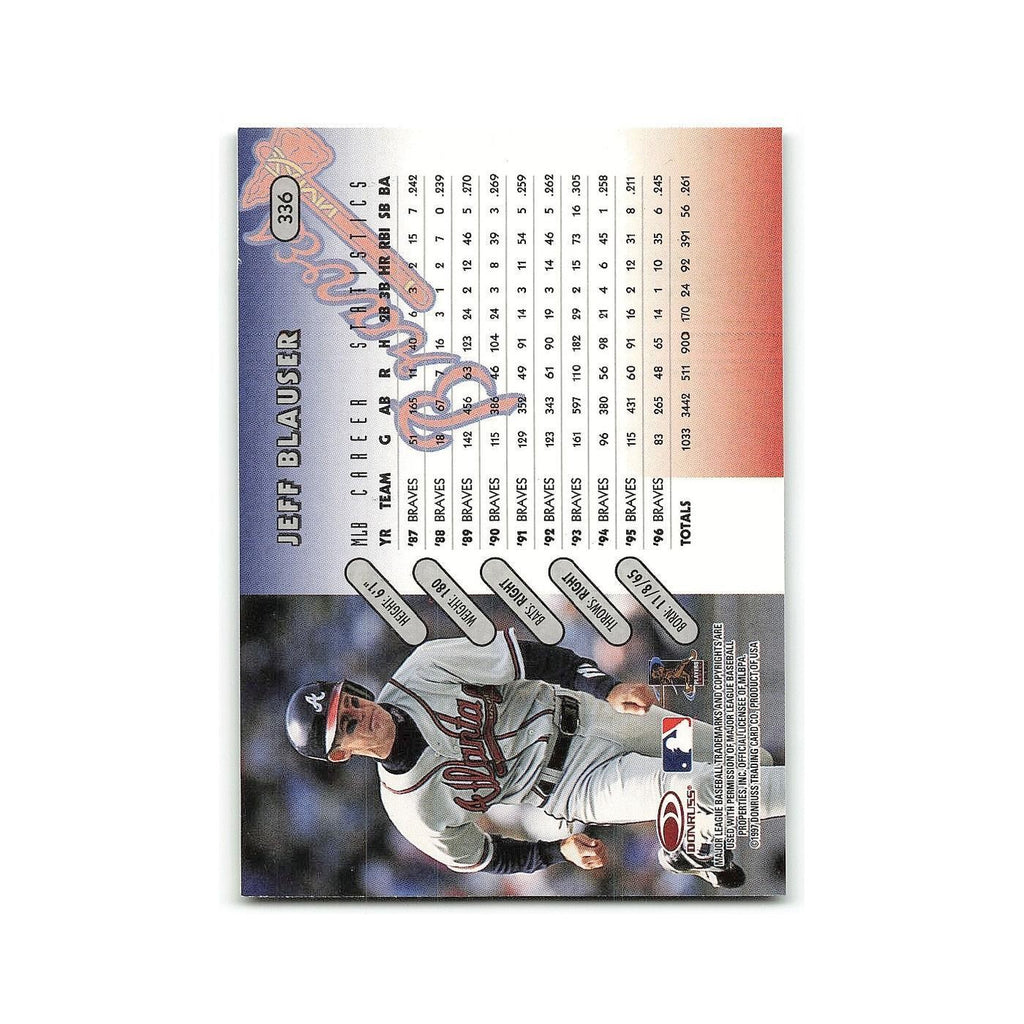Jeff Blauser 1997 Donruss #336 Atlanta Braves Baseball Card NM
