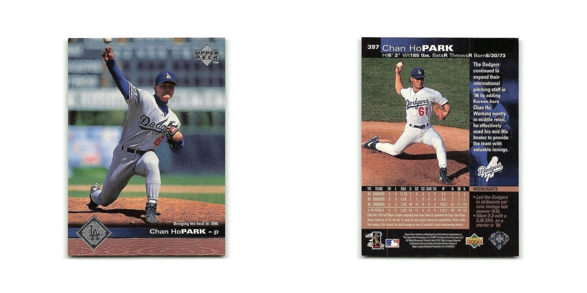 Chan Ho Park 1997 Upper Deck #397 Los Angeles Dodgers Baseball Card NM
