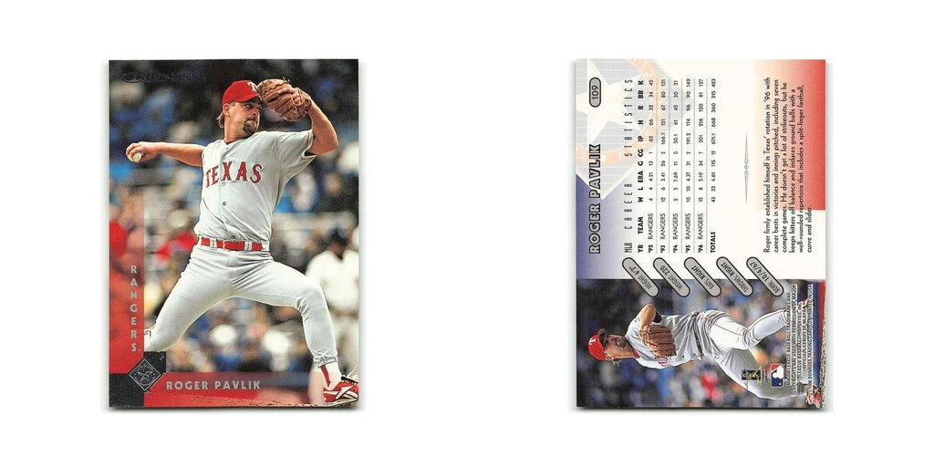 Roger Pavlik 1997 Donruss #109 Texas Rangers Baseball Card NM