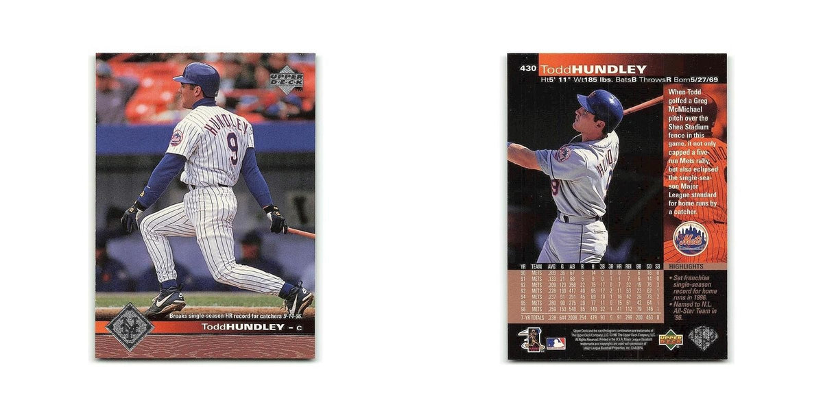 Todd Hundley 1997 Upper Deck #430 New York Mets Baseball Card NM
