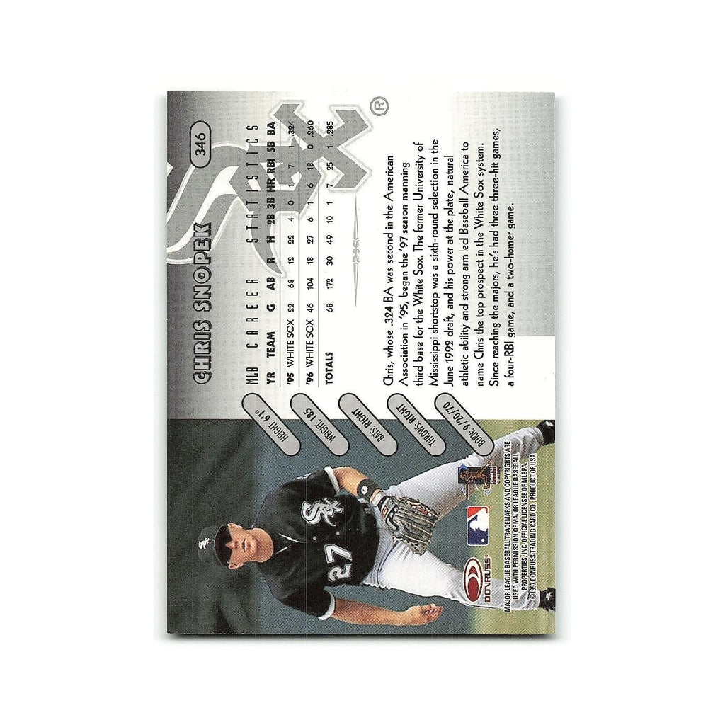 Chris Snopek 1997 Donruss #346 Chicago White Sox Baseball Card NM