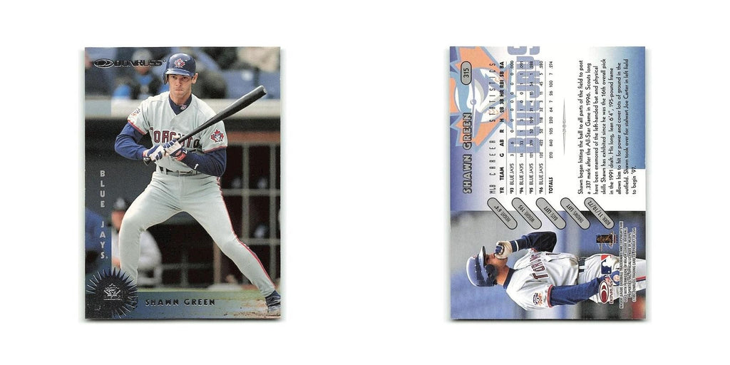 Shawn Green 1997 Donruss #315 Toronto Blue Jays Baseball Card NM