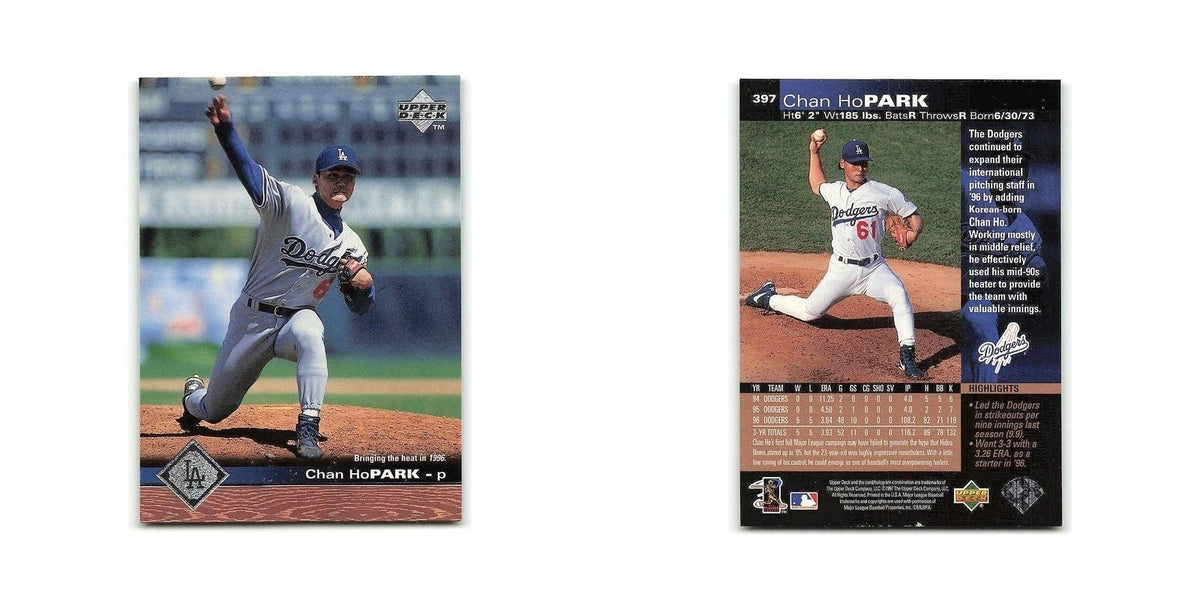 Chan Ho Park 1997 Upper Deck #397 Los Angeles Dodgers Baseball Card NM
