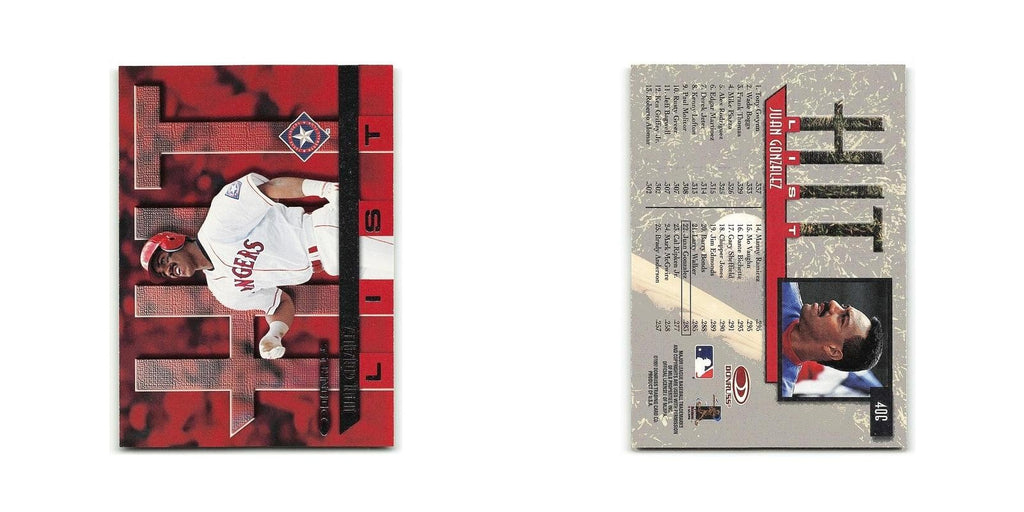 Juan Gonzalez 1997 Donruss #406 Texas Rangers Baseball Card NM