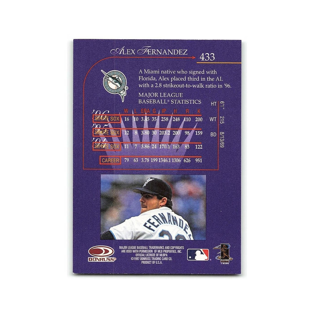 Alex Fernandez 1997 Donruss #433 Florida Marlins Baseball Card NM