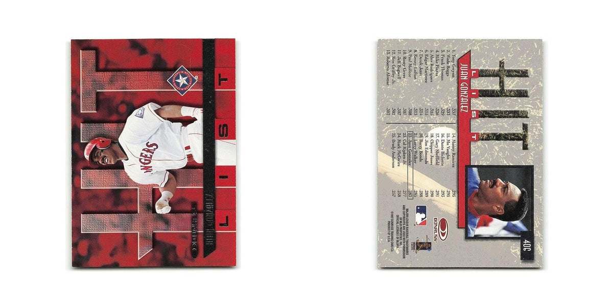 Juan Gonzalez 1997 Donruss #406 Texas Rangers Baseball Card NM