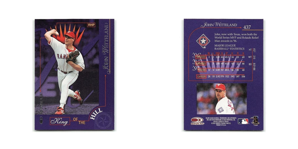 John Wetteland 1997 Donruss #437 Texas Rangers Baseball Card NM