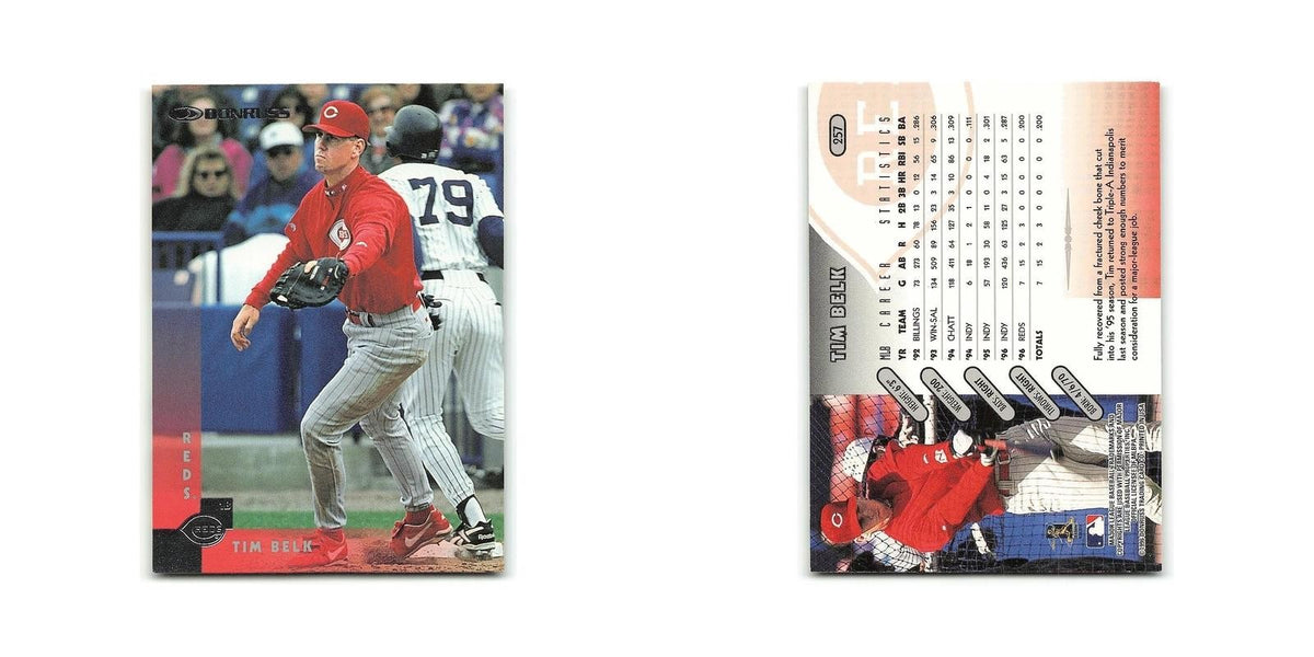 Tim Belk 1997 Donruss #257 Cincinnati Reds Baseball Card NM