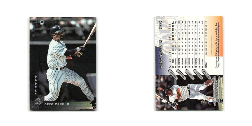 Greg Vaughn 1997 Donruss #128 San Diego Padres Baseball Card NM