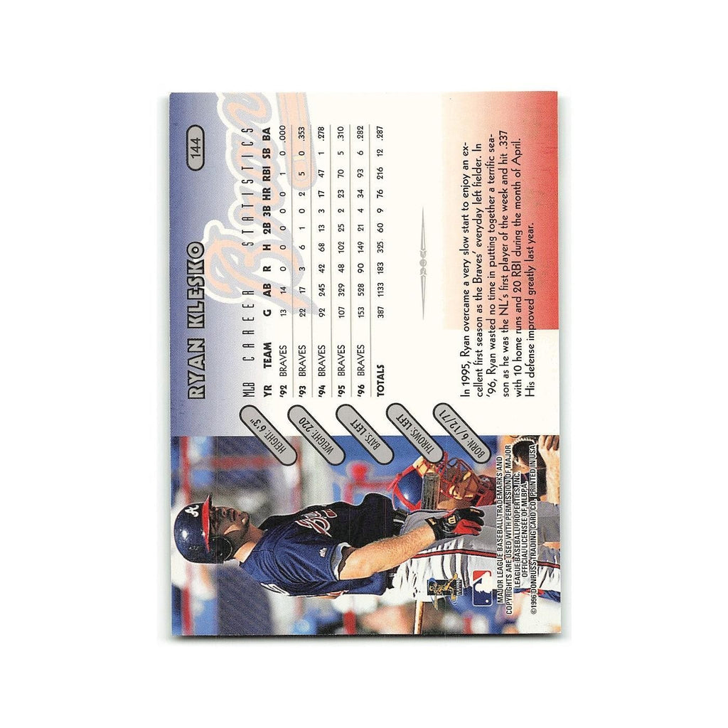Ryan Klesko 1997 Donruss #144 Atlanta Braves Baseball Card NM