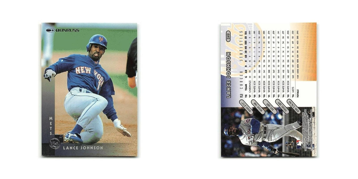 Lance Johnson 1997 Donruss #249 New York Mets Baseball Card NM