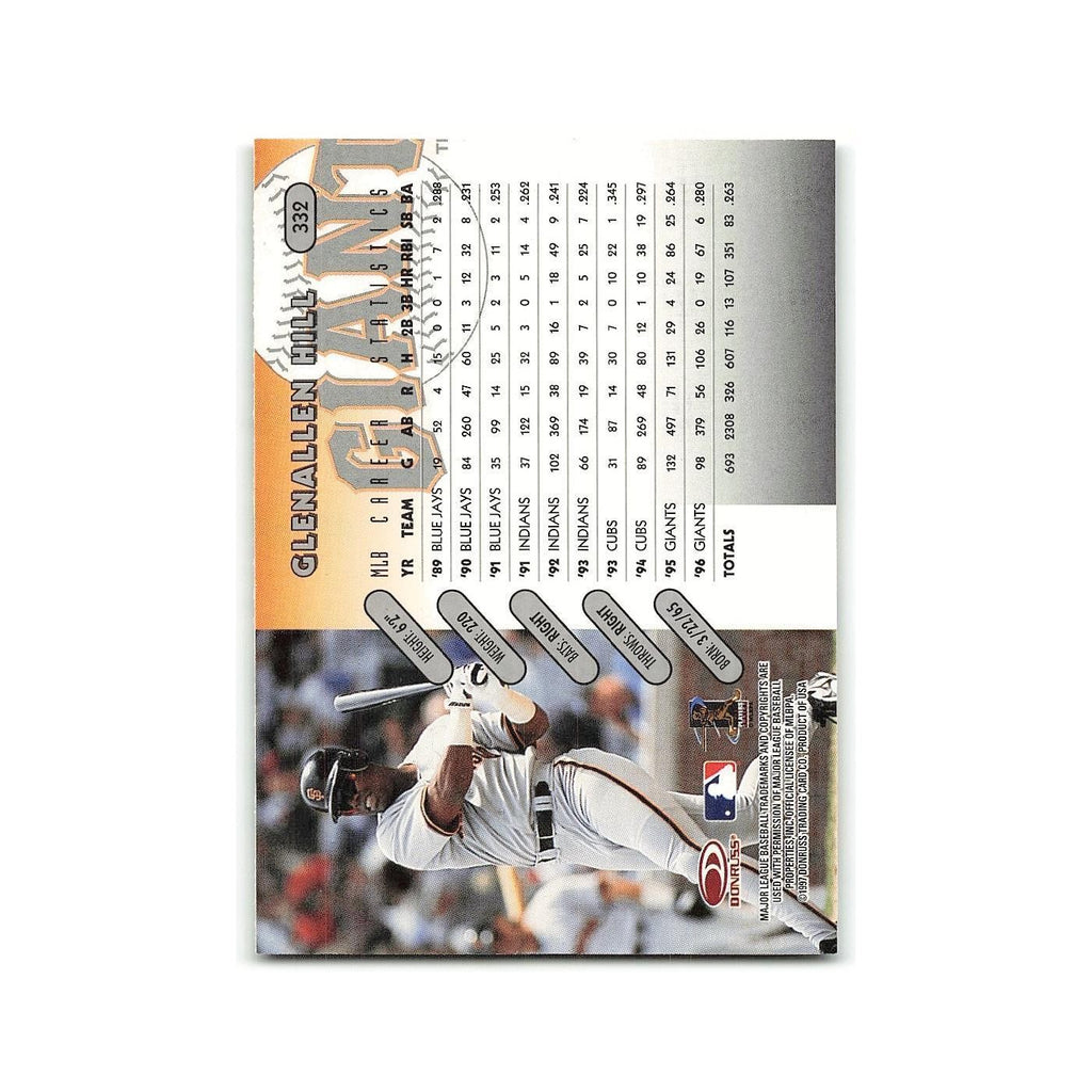 Glenallen Hill 1997 Donruss #332 San Francisco Giants Baseball Card NM