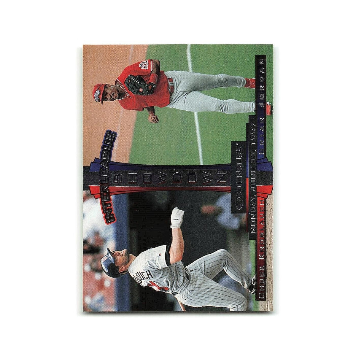 Chuck Knoblauch Brian Jordan 1997 Donruss #444 NM