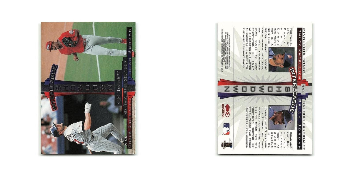 Chuck Knoblauch Brian Jordan 1997 Donruss #444 NM