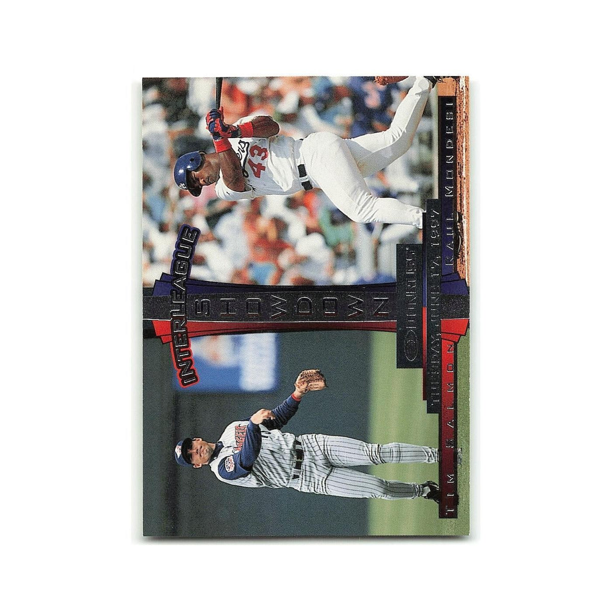 Raul Mondesi Tim Salmon 1997 Donruss #447 Los Angeles Dodgers/Anaheim Angels NM