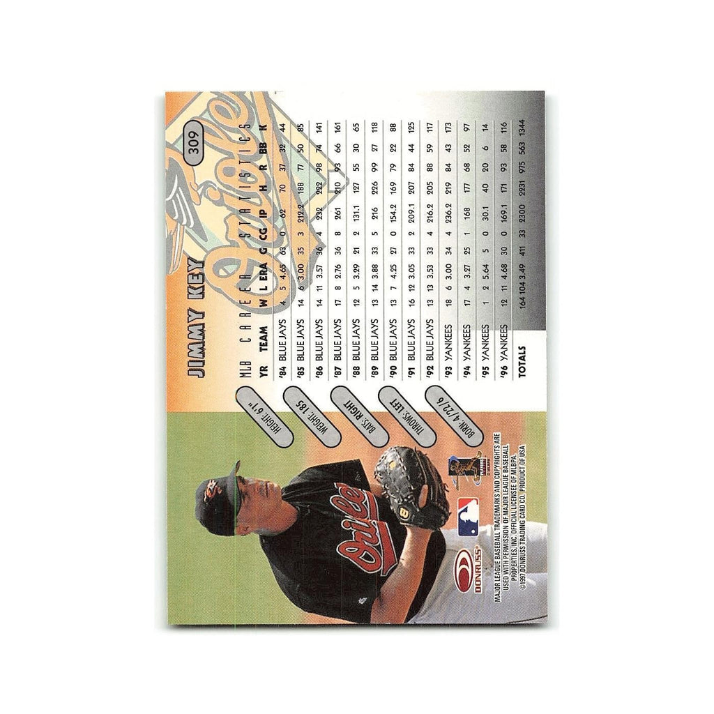 Jimmy Key 1997 Donruss #309 Baltimore Orioles Baseball Card NM
