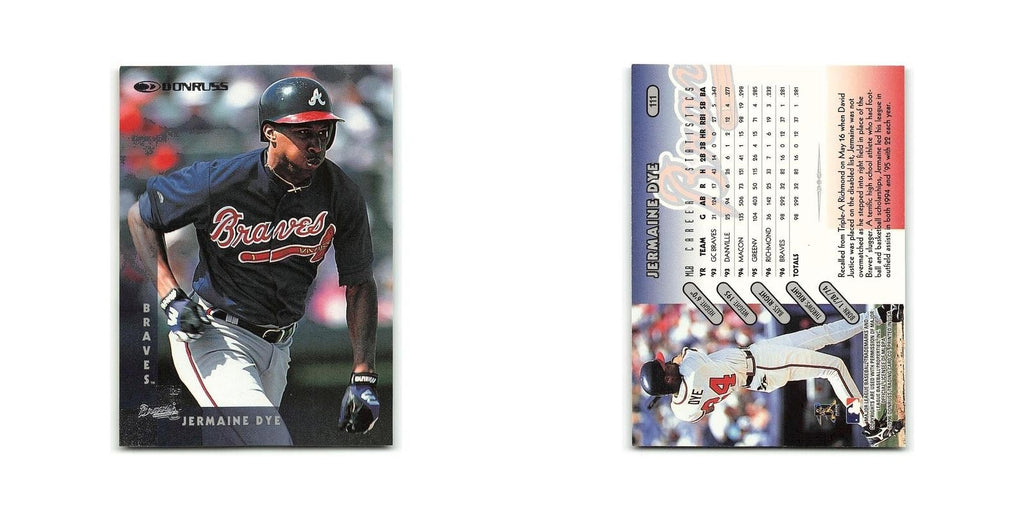 Jermaine Dye 1997 Donruss #111 Atlanta Braves Baseball Card NM