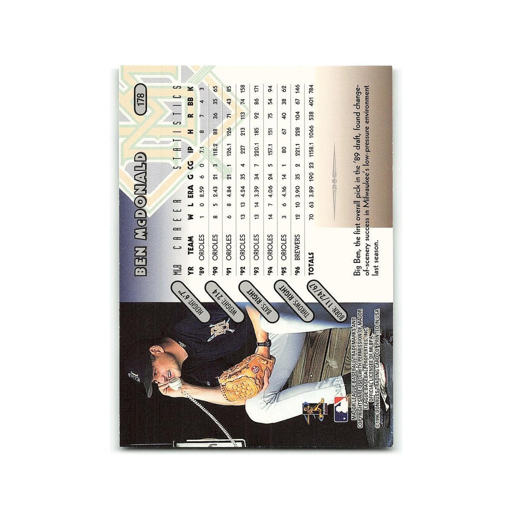 Ben McDonald 1997 Donruss #178 Milwaukee Brewers Baseball Card NM