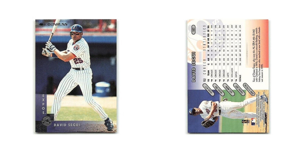 David Segui 1997 Donruss #187 Montreal Expos Baseball Card NM