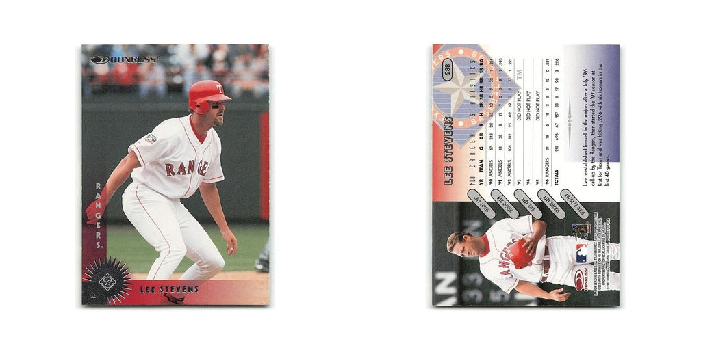 Lee Stevens 1997 Donruss #288 Texas Rangers Baseball Card NM