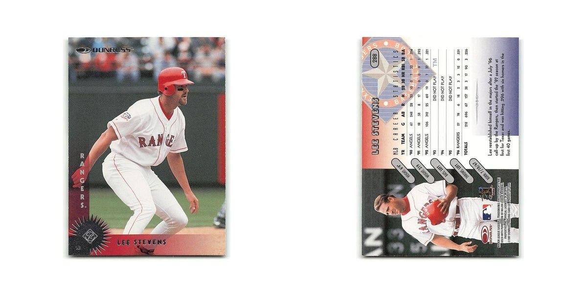 Lee Stevens 1997 Donruss #288 Texas Rangers Baseball Card NM