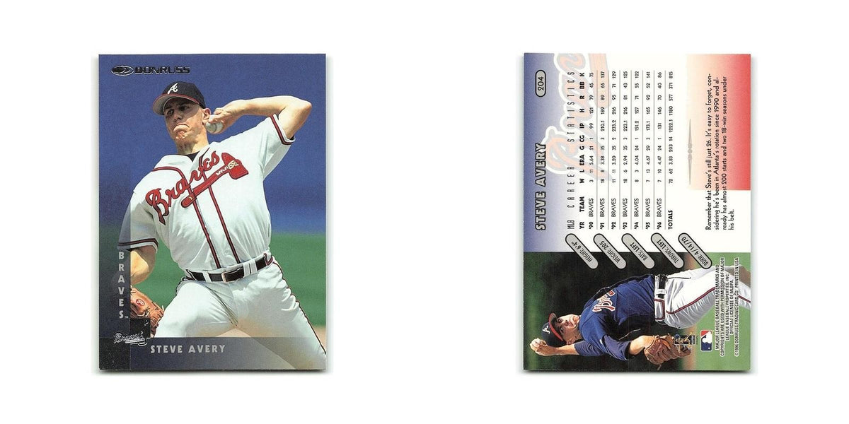 Steve Avery 1997 Donruss #204 Atlanta Braves Baseball Card NM