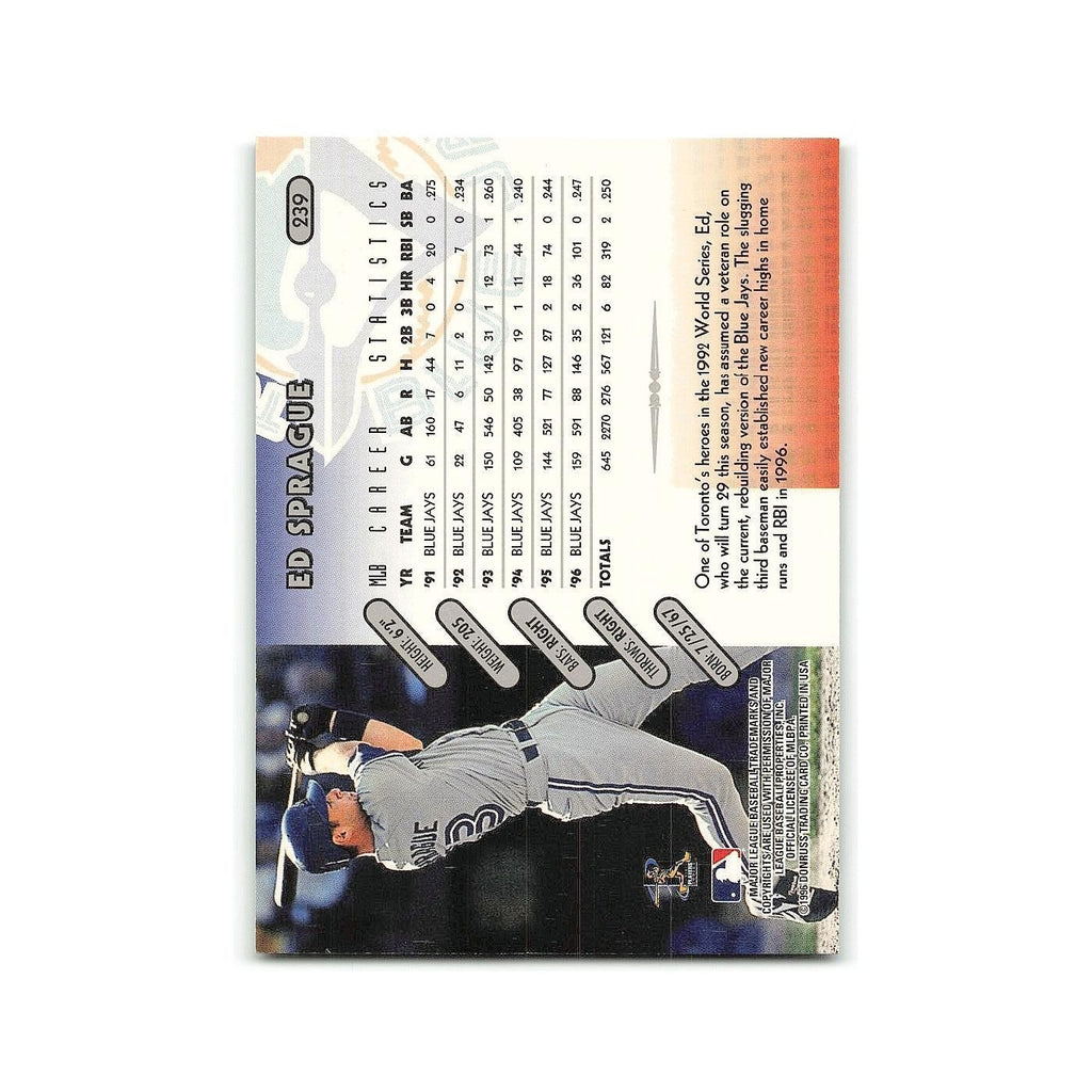 Ed Sprague 1997 Donruss #239 Toronto Blue Jays Baseball Card NM